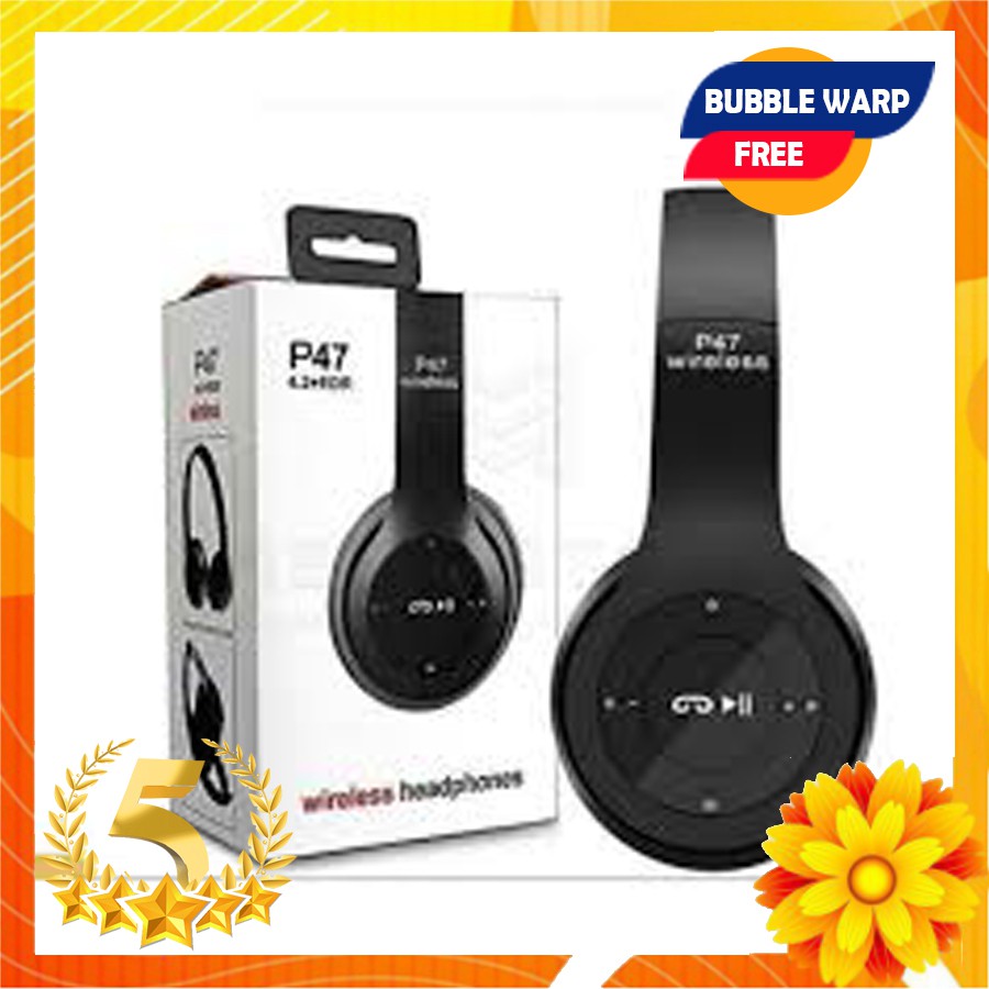 p47 Headphone Wireless Bluetooth stereo