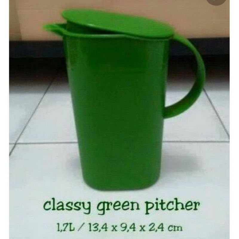 teko classy green pitcher tupperware