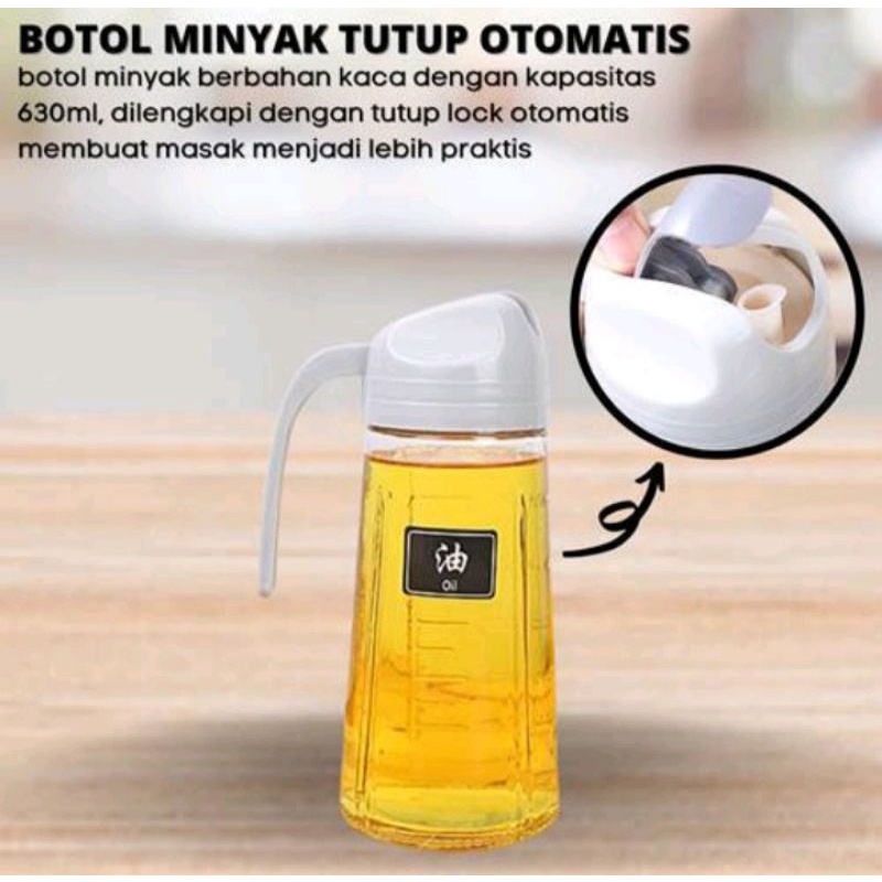 Kichen Botol Minyak Tutup Otomatis