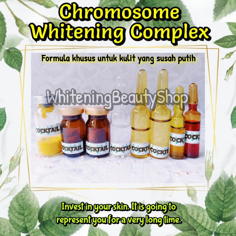 Chromosome Whitening Complex / Infus Chromosome / Suntik Pemutih / Infus Whitening