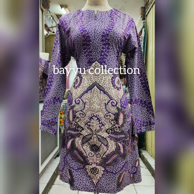 tunik batik wanita selendera ungu