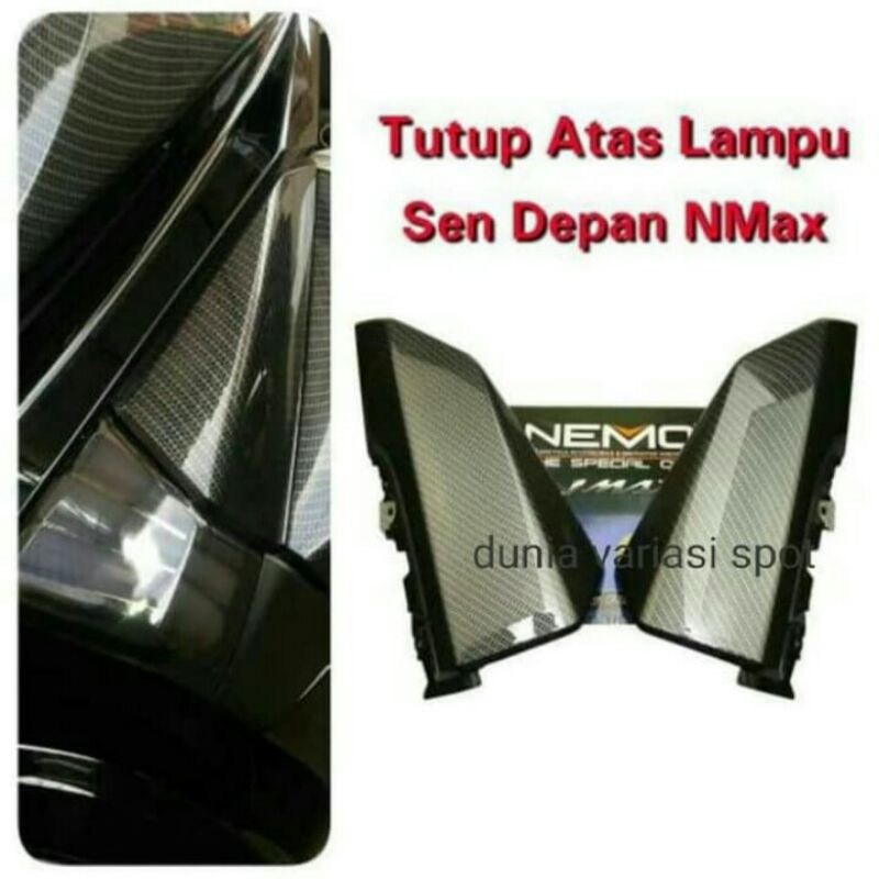 Side Cover Tutup Atas Sen Sein Depan Nmax Nemo Carbon Original