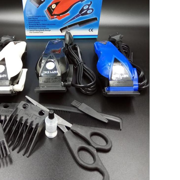 ☀ ZILLO Mesin Cukur Rambut Listrik Alat Potong Rambut Pangkas Rambut Set Unduk Cukur Happy King HK90