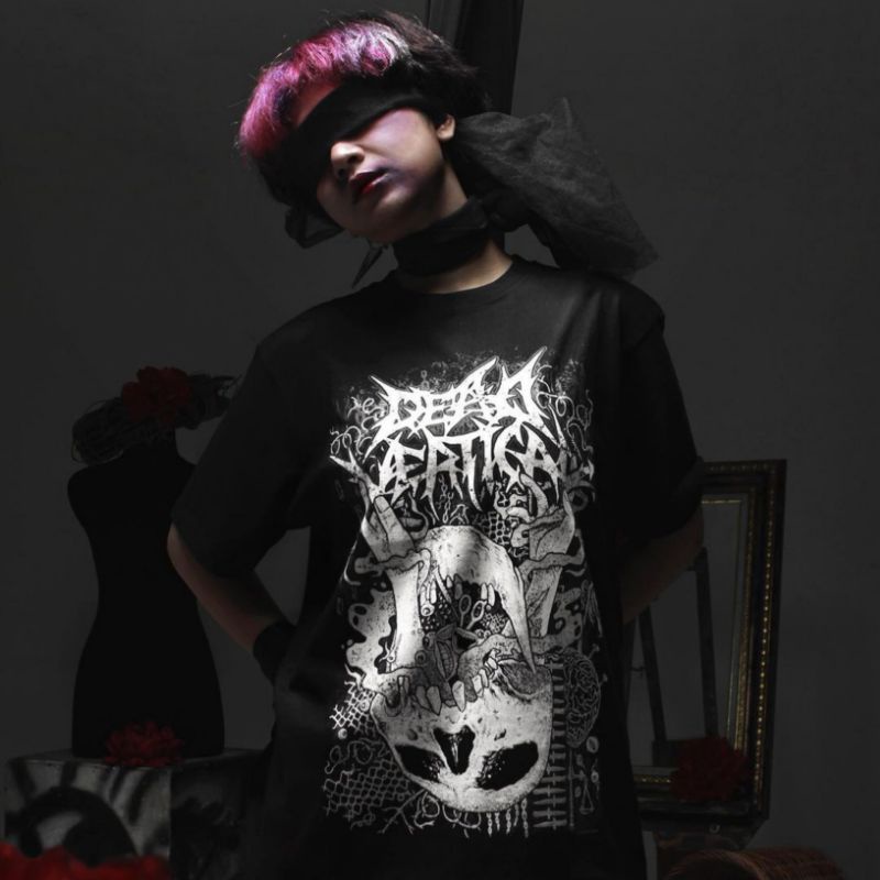 Kaos Tshirt Dead vertical / Kaos band metal dead vertical / Kaos T-shirt dead vertical band metal