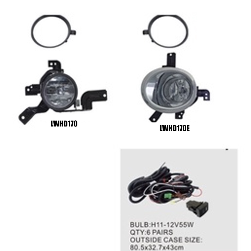 FOGLAMP/LAMPU KABUT LWHD170 HONDA CRV 2007-2009