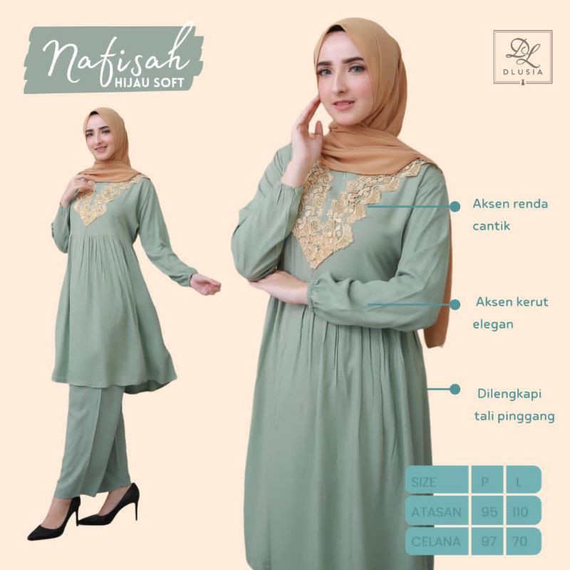 Daster Arab DLUSIA NAFISAH Baju setelan Tunik Rayon