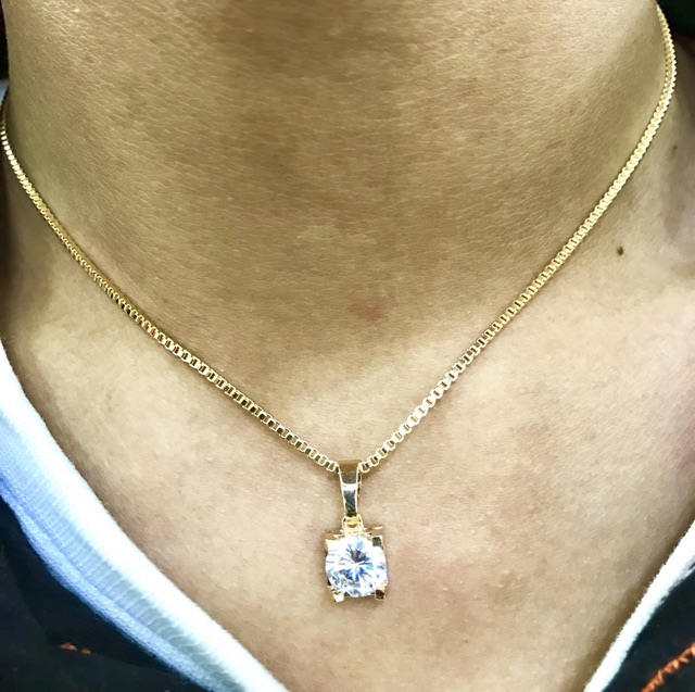 Kalung wanita kalung permata zircone lapisemas yaxiya xuping