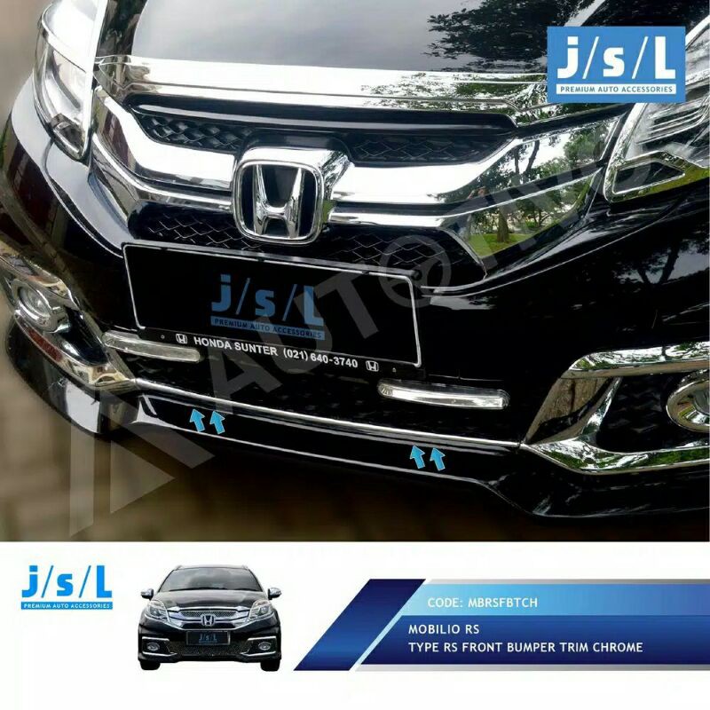 Jual List Bumper Depan Mobilio Rs Chrome Jsl Shopee Indonesia