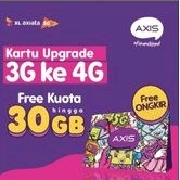 Kartu Upgrade Axis & XL 3G ke 4G