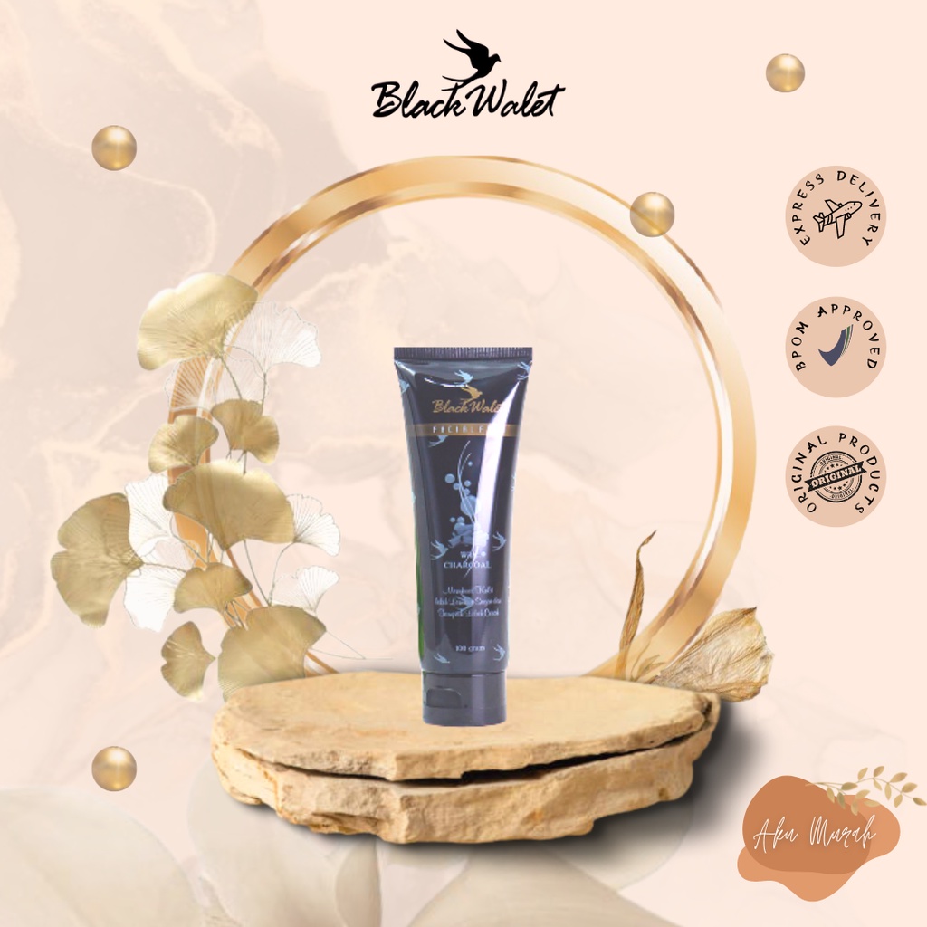 ✨ AKU MURAH ✨Black Walet Facial Foam With Charcoal / 100gr