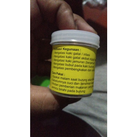SCORPIO SALEP KAKI KENARI AMPUH DINGIN TIDAK PANAS SALEP OBAT OLES CREAM KAKI BURUNG ATASI JAMURAN B