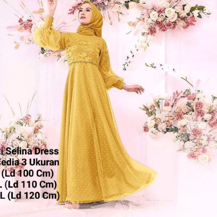 ☚ ☑️Pakaian GamisTerbaru/Gamis Tutu Tille Dot/Maxi Selina Dress 3 Size /Maxi Selina Kids 3 Size/Inah