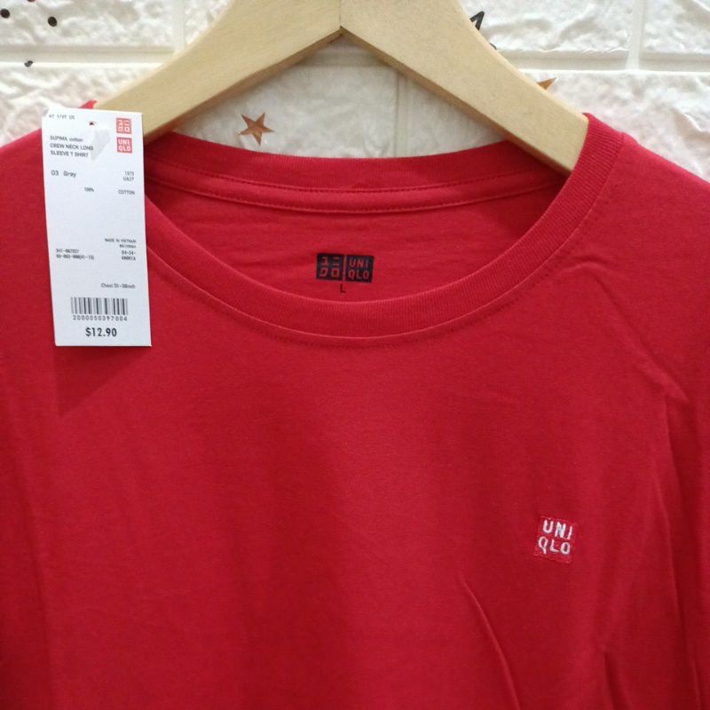 T-shirt UNIQLO UNISEX logo bordir