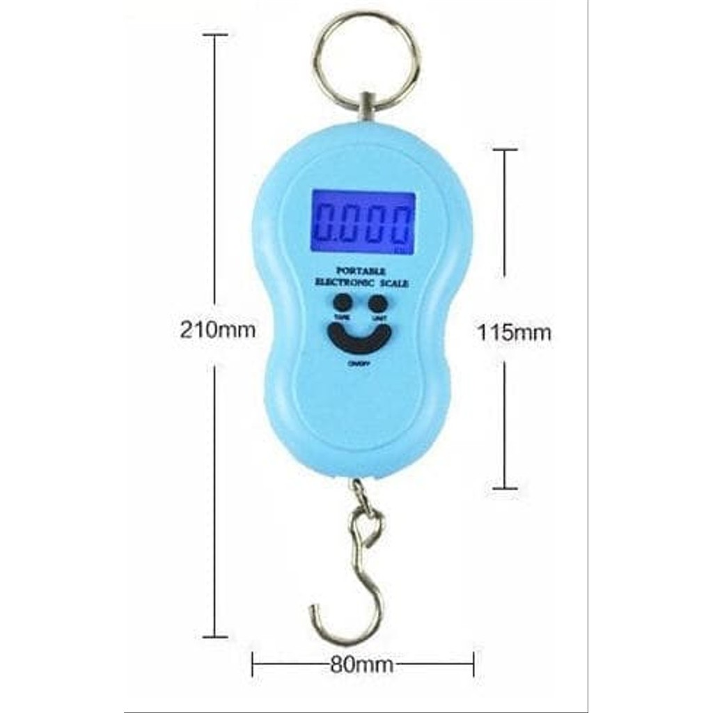 Timbangan Mini Gantung Digital 50kg/Portable Scale/Smile Scale