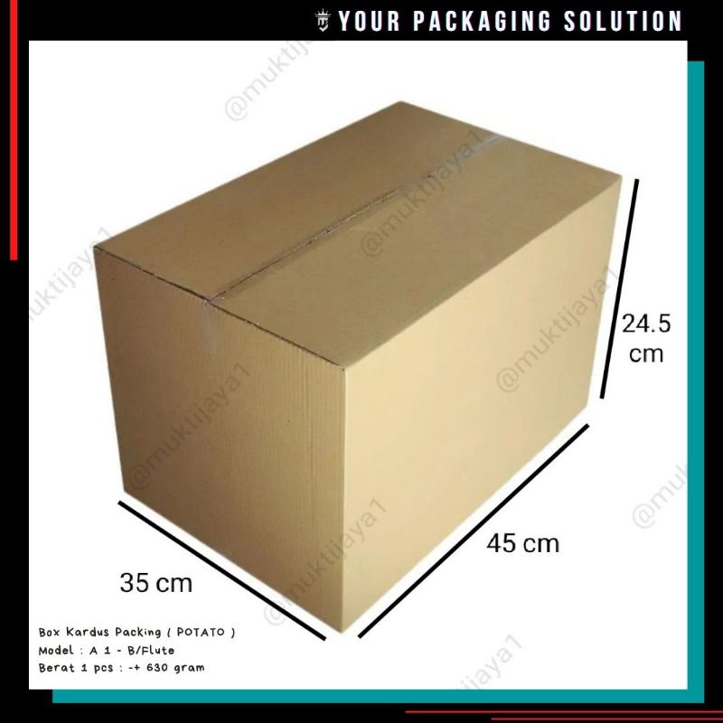 

BOX POTATO • 45x35x24.5cm• Kotak/Kardus/Karton