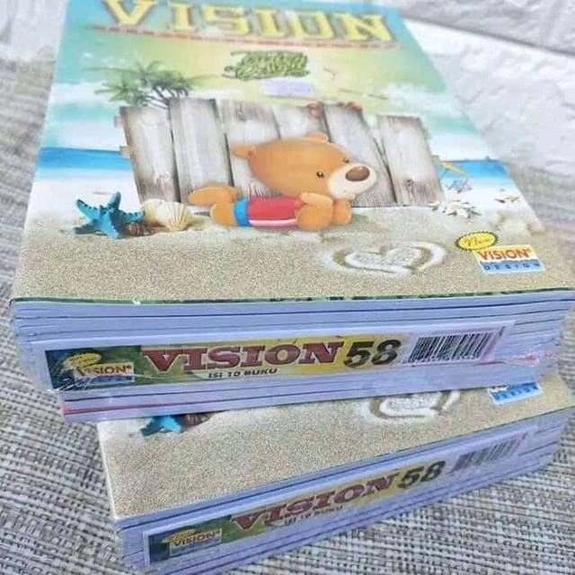 

~ BUKU TULIS VISION ~ Isi 58 lembar ( per pack isi 10 buku )