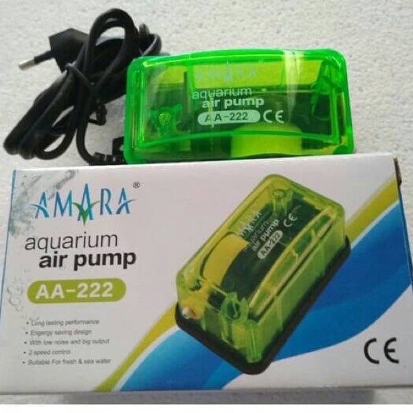 Amara AA222 (AA 222) Pompa Udara Aerator Airpump Satu Saluran Amara AA222 (AA 222)