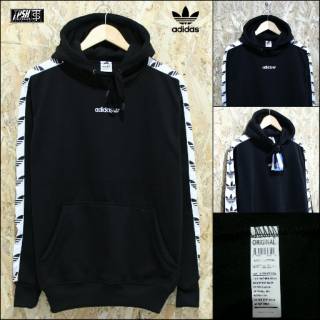 hoodie adidas hitam