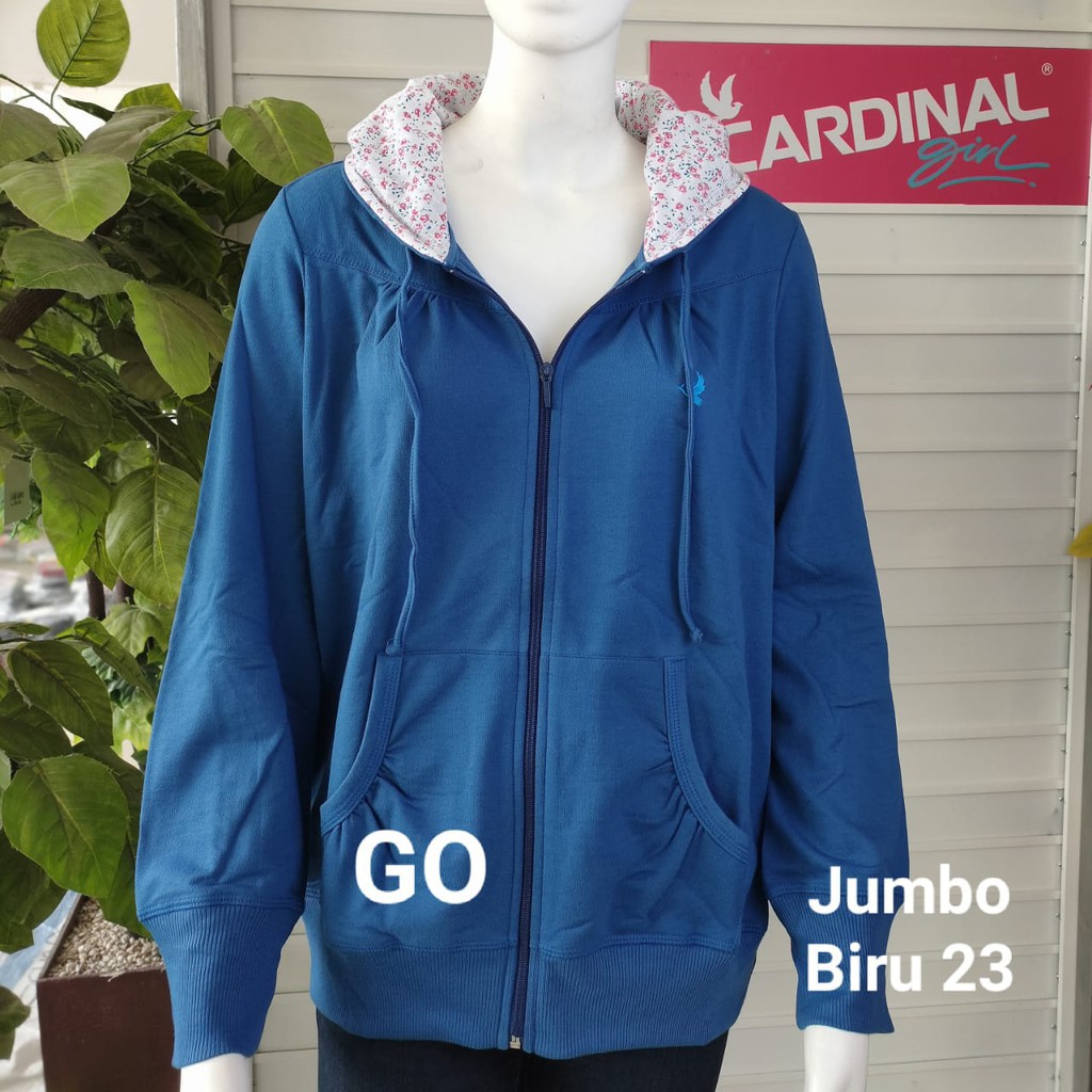 gos CARDINAL SWEATER JUMBO Pakaian Wanita Outerwear Jaket Big Size Extra Size Mama Size Casual Bagus