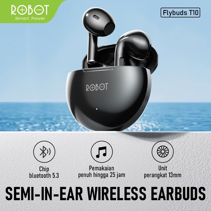 Robot TWS Wireless Earphone Flybuds T10 Original BT 5.3 True Wireless