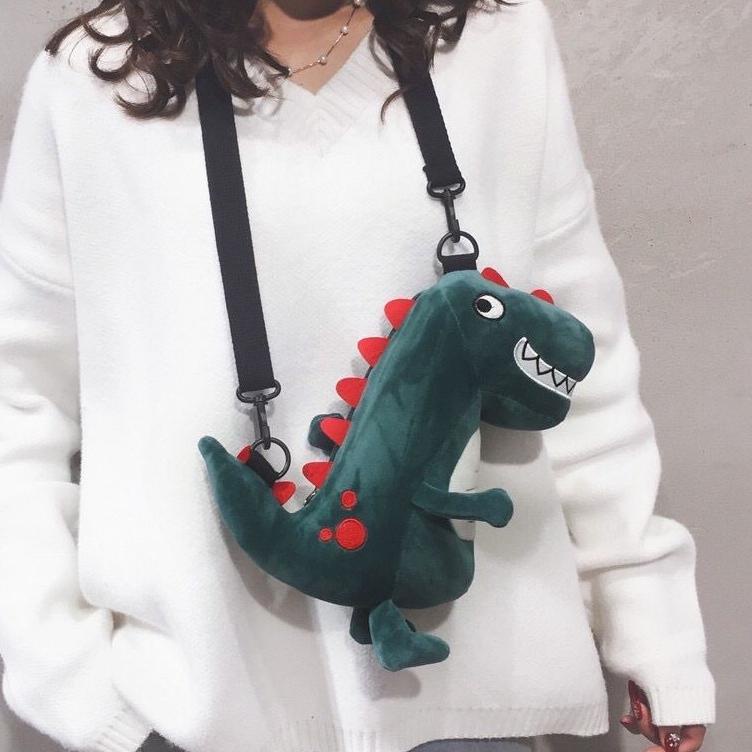 ֍ Tas Selempang Anak Boneka Dinosaurus / Tas Selempang Boneka / Tas Bahu ➣