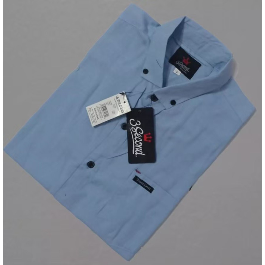 Kemeja Pria Polos Fashion Maikel Katun Strit LD100 PJ70 Allsize M L XL Kerja Formal TERBARUPKOG