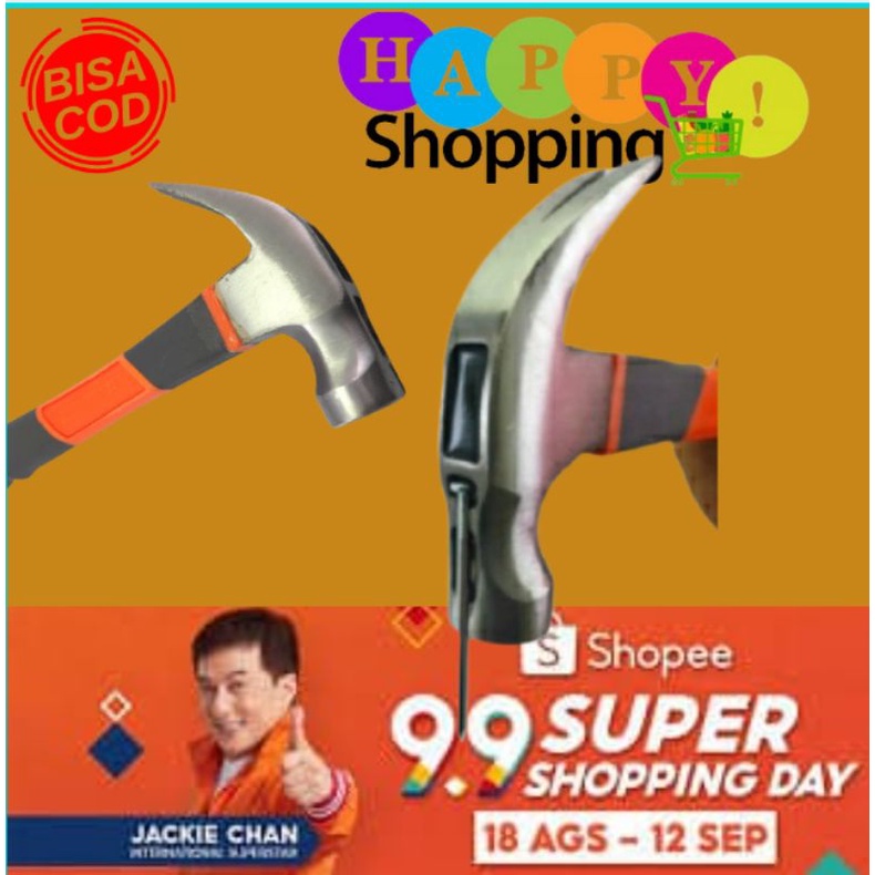 Palu Kambing Magnet  Gagang Fiber Palu Paku ada Magnetnya Palu Tukang