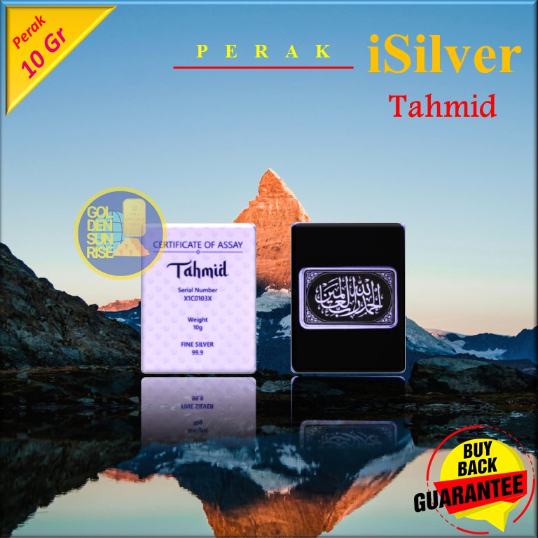 Perak iSilver Fine Silver 10 Gram Islamic Series - Tahmid