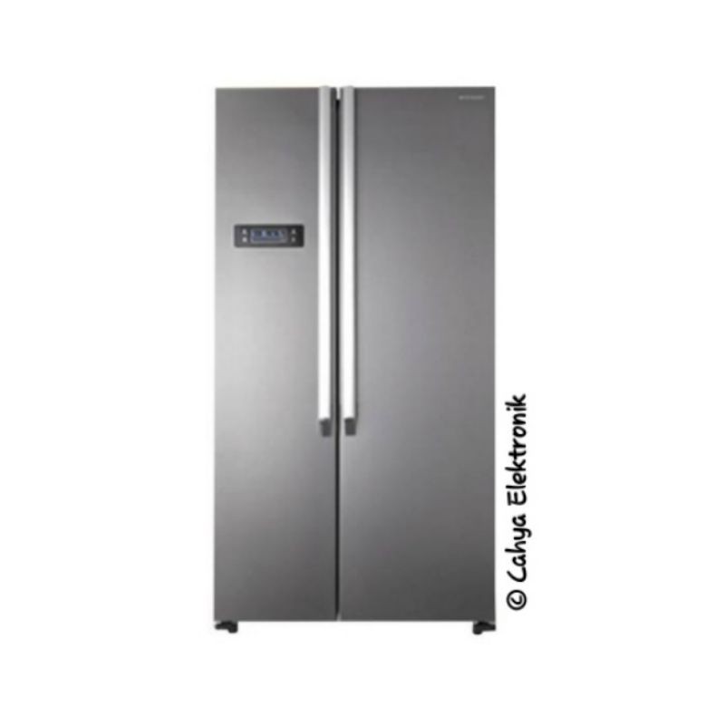 KULKAS SHARP SIDE BY SIDE SJ IS 60 M SL Silver - 563 Liter
