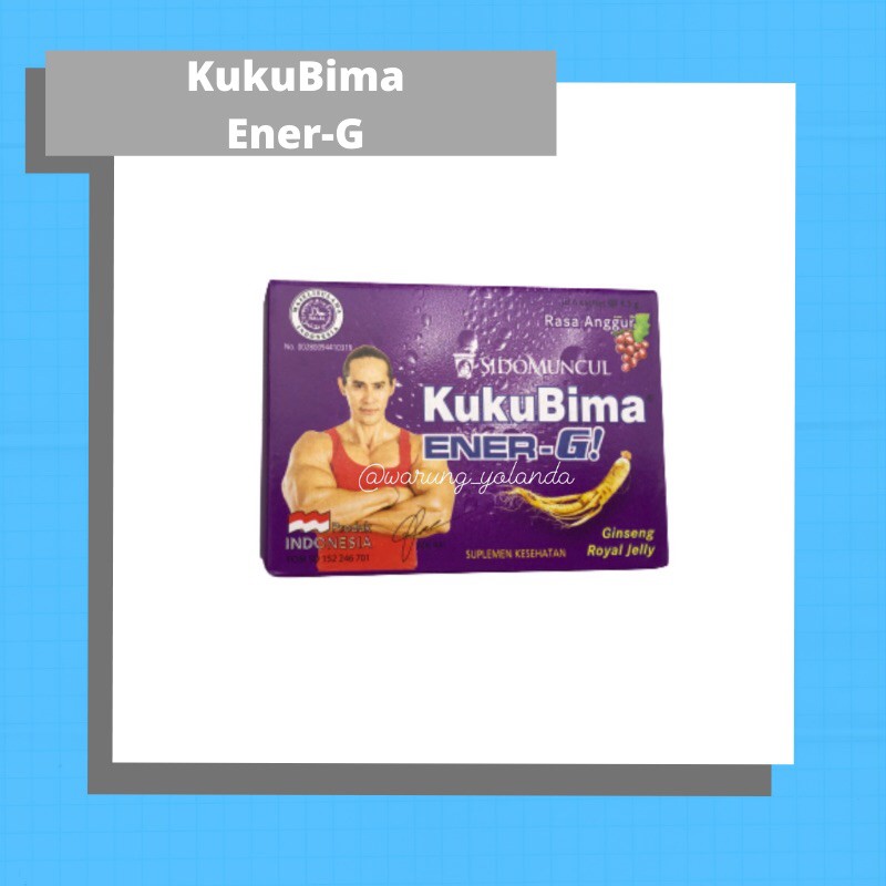 

Kukubima Energi Rasa Anggur 1 Sachet