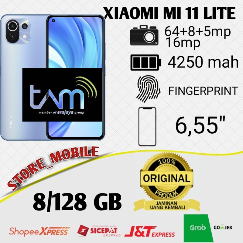 XIAOMI Mi 11 Lite 8/128 RAM 8GB ROM 128GB GARANSI RESMI