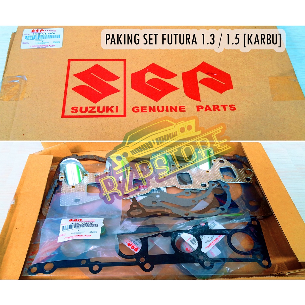 PAKING FULL SET GASKET FUTURA 1.3 1.5 KARBU KARBURATOR  ORIGINAL SUZUKI SGP