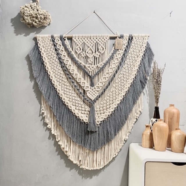 macrame jumbo beige abu 80x100cm