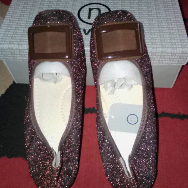 ( Diskon 3 hari ) Sepatu  wedges Branded Matahari Nevada BROWNo