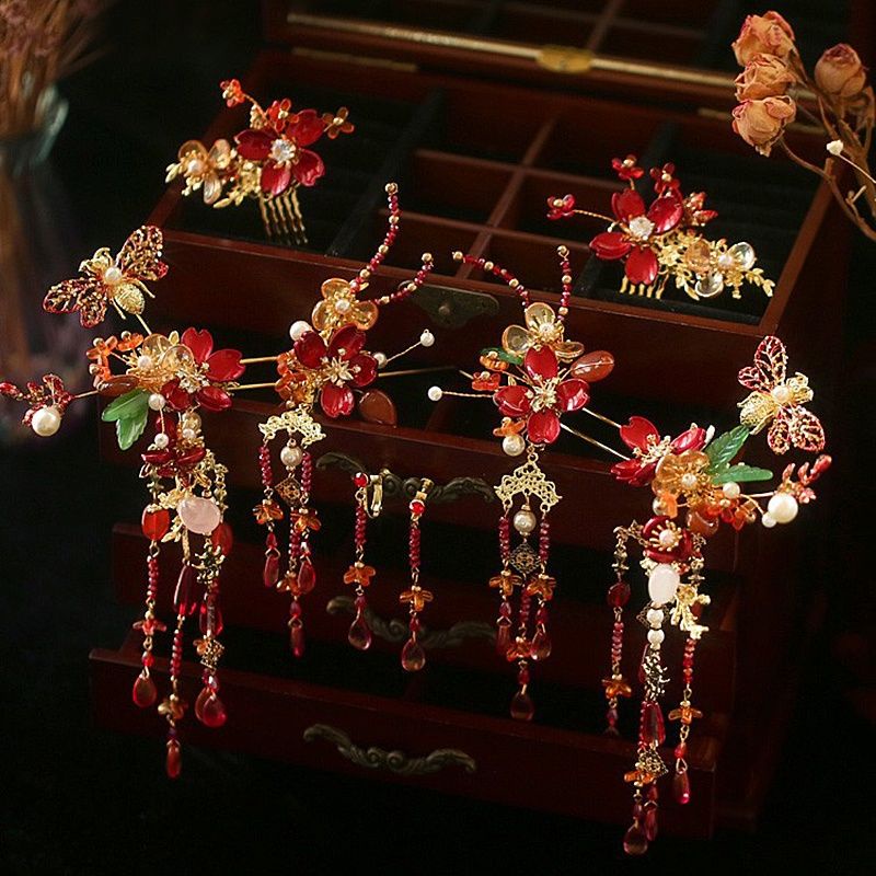 set hairpiece/chinese headdress traditional style