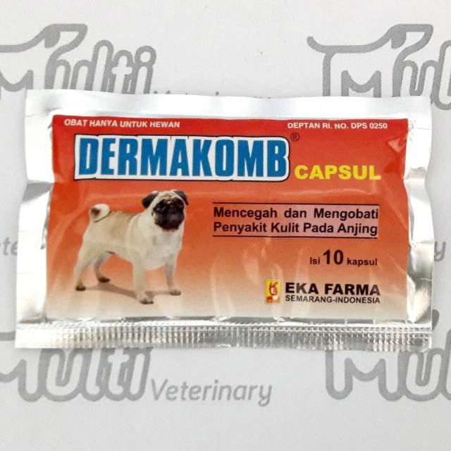 DERMAKOMB Caps - Mencegah Mengobati Penyakit Kulit  Anjing EKA FARMA
