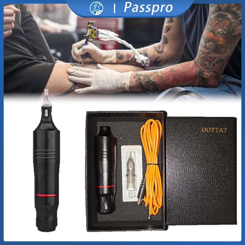 Rotary Tattoo Pen Alat Tatto Tubuh - Elektrik Makeup Tattoo Machine for Tattoo Artists And Beginner 