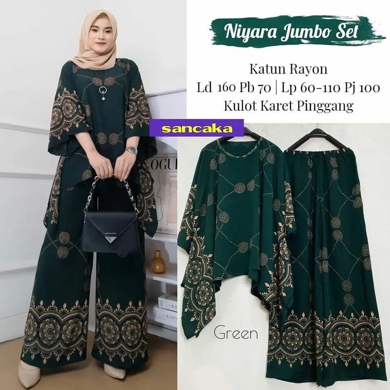 DAILY SET RAYON OVERSIZE |  SETELAN WAKA JUMBO LD 140  | ONE SET CP WAKA OVER SIZE / JUMBO  RESLETIN
