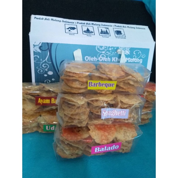 

keripik tempe khas malang DUS isi 10