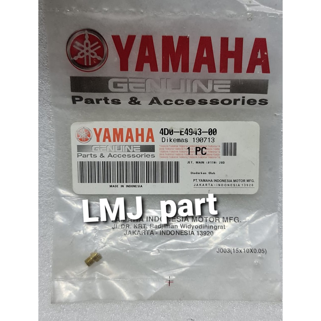 MAIN JET 110 MIO SPORTY YGP 4D0-E4943-00