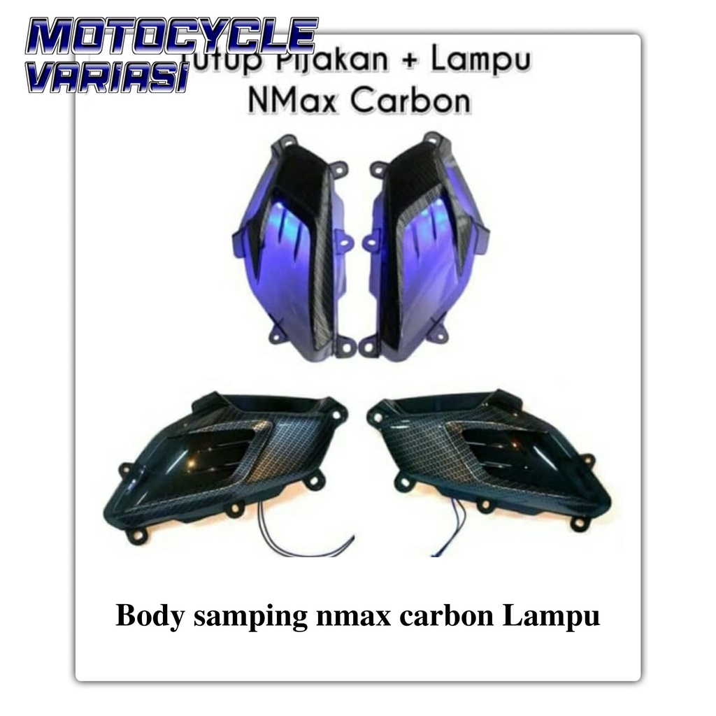 Body samping nmax 2015-2019 carbon Lampu