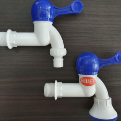 KRAN KERAN TEMBOK PLASTIK PVC 1/2" INCH AWET / KRAN AIR TAMAN AWET 1/2