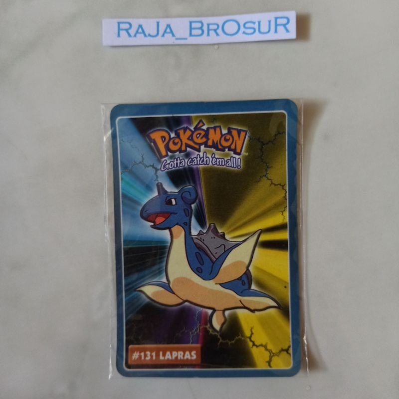 Kartu Stiker Mainan Jadul Langka Pokemon Indigo League-Kanto Region Gen1 Hadiah Cup Cup Pop CuCu Pop