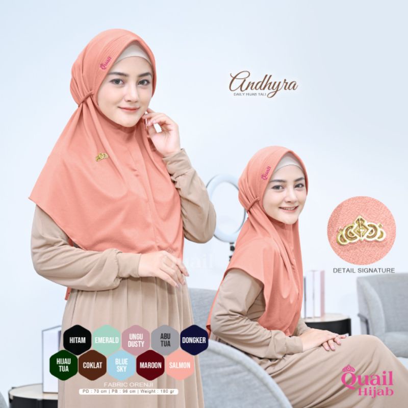 Andhyra Daily Hijab Tali by Quail Hijab