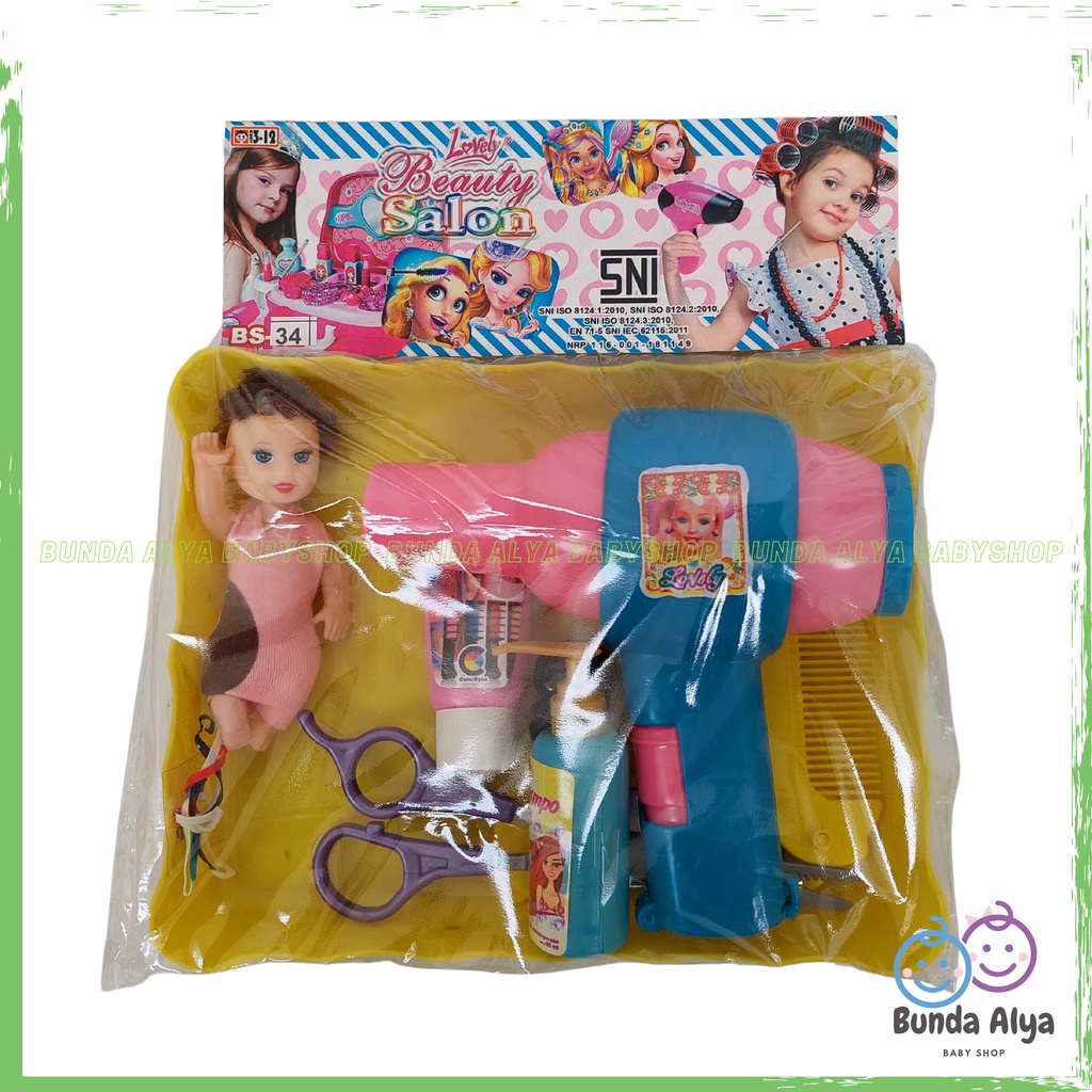 Promo Fancy Kit Mainan Anak Set Salon Beauty Hairdryer / Mainan Anak Perempuan - Set Mainan Anak Perempuan Beauty Salon - Mainan Salon-Salonan Anak - Mainan Beauty Play set - Mainan Anak SNI