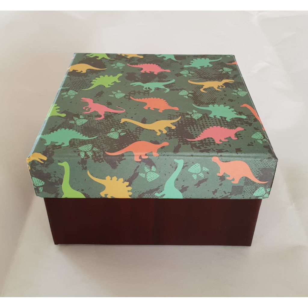 

KOTAK KADO / KOTAK HADIAH / GIFT BOX REMAJA SMALL KK DINOSAURUS HIJAU
