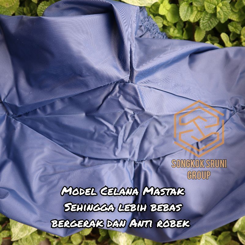 SETELAN JAS HUJAN PRIA WANITA SRUNI BAHAN PVC 025 TEBAL KUAT ELASTIS ORIGINAL MANTOL MANTEL AXIO POLO RUBEL EXTRIME MASELA BATOK GNA AZKA WALET RAFF AXO KELELAWAR PONCO CELANA