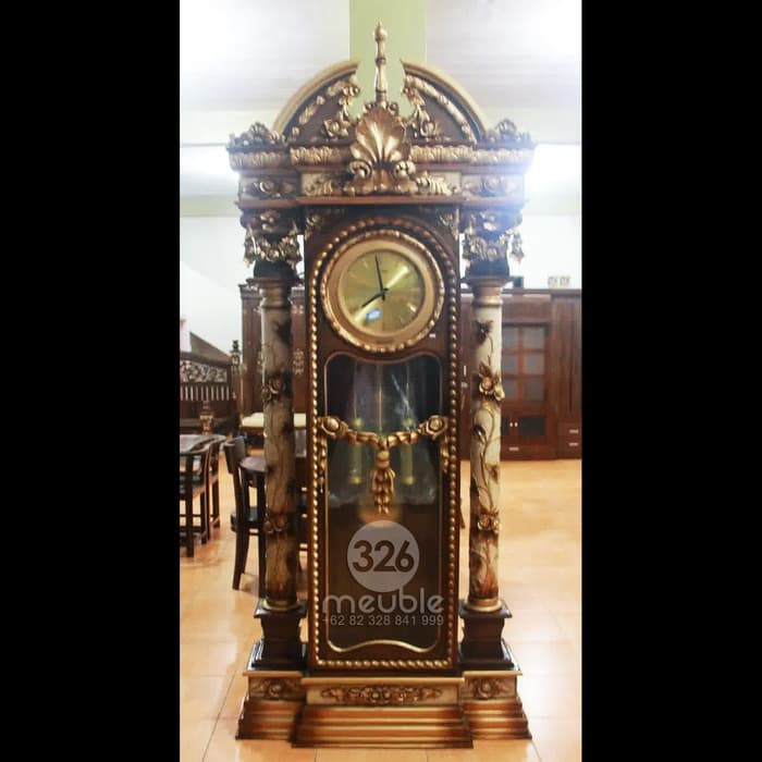 Almari Jam Hias Brawijaya Lemari Jam Brawijaya Jati Mebel Jepara