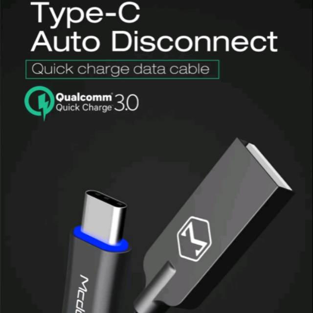 Mcdodo usb type c fast charger auto disconnect Qualcomm 3.0 original