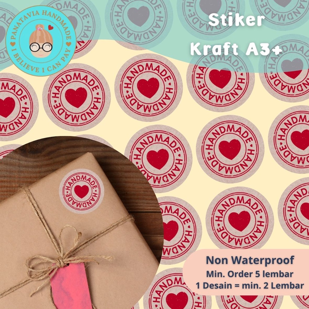 

Cetak Stiker Kraft A3+ HIGH QUALITY + Cutting Kiss Cut Label Produk Usaha & Online Shop